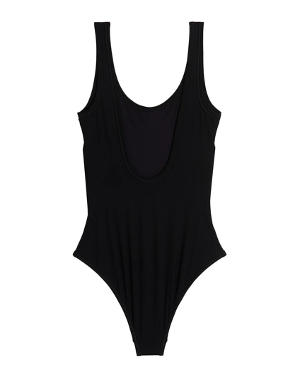 Jil Sander Fast Dry One-piece Swimsuit In Black