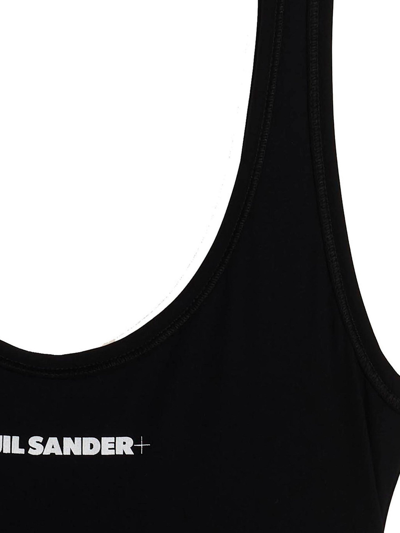 Jil Sander Fast Dry One-piece Swimsuit In Black