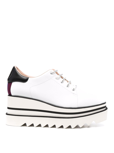 Shop Stella Mccartney Elyse Platform Sneakers In Blanco