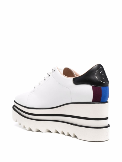 Shop Stella Mccartney Elyse Platform Sneakers In Blanco