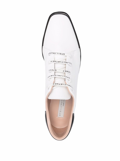 Shop Stella Mccartney Elyse Platform Sneakers In Blanco