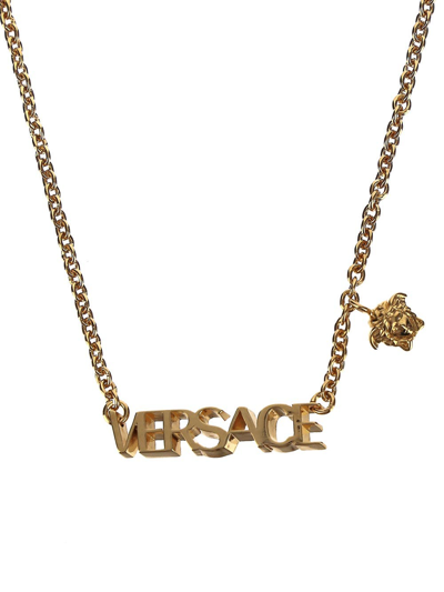 Shop Versace Logo Necklace