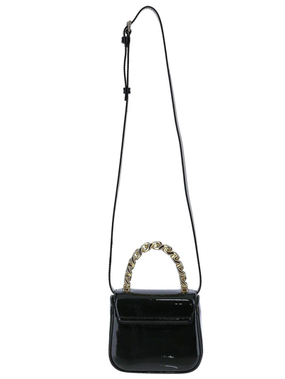 Shop Versace La Medusa Patent Mini Bag In Black