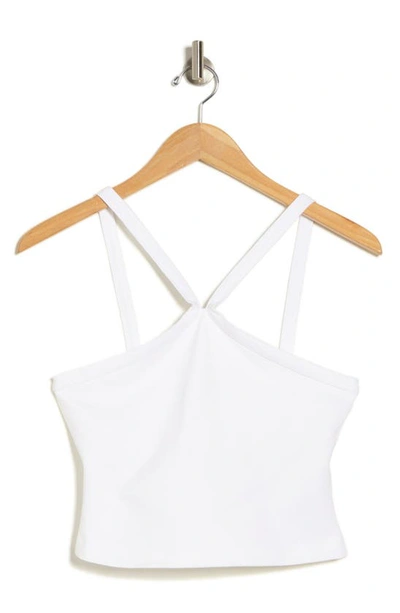 Shop French Connection Halter Neck Jersey Top In Summer White