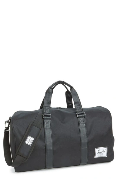 Shop Herschel Supply Co Novel Duffle Bag In Black/ Black