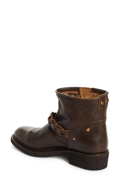 Golden Goose Biker Harness Low Boot In Dark Brown