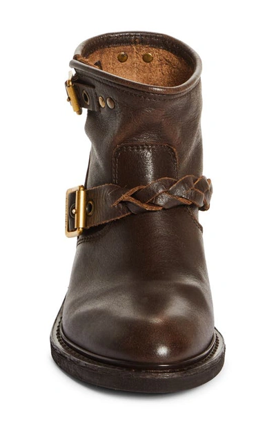 Shop Golden Goose Biker Harness Low Boot In Dark Brown