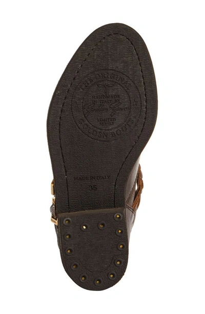 Golden Goose Biker Harness Low Boot In Dark Brown