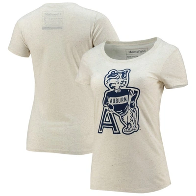 Shop Homefield Ash Auburn Tigers Vintage Throwback Tri-blend T-shirt