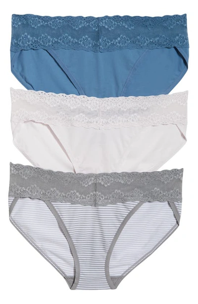 Shop Natori Bliss Perfection 3-pack Bikini Briefs In Multi