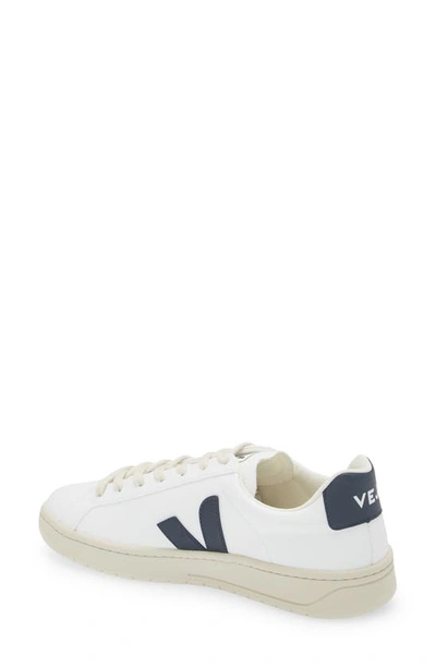Veja V10' White Low-top Sneakers With Logo In Vegan Leather In White Nautico
