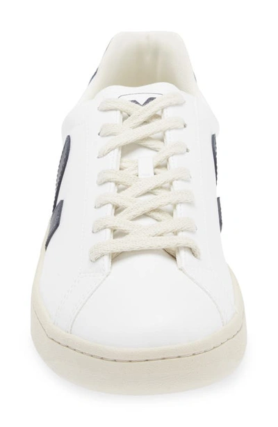 Veja V10' White Low-top Sneakers With Logo In Vegan Leather In White Nautico