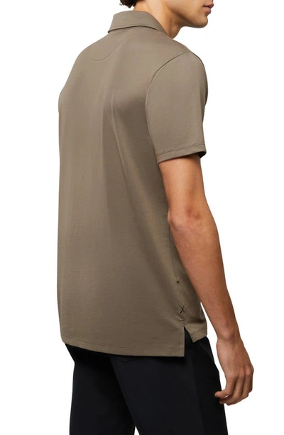 Cuts Coz Split Hem Polo In Shadow Green
