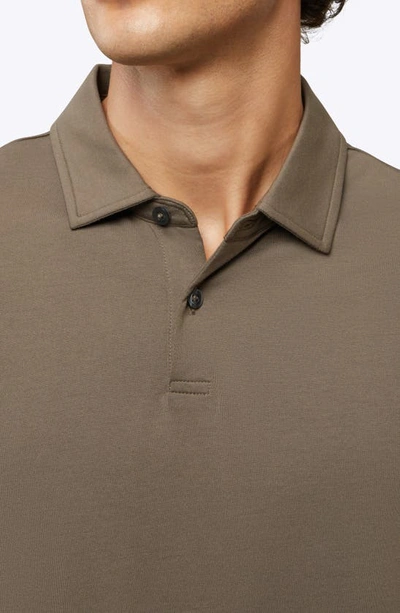 Cuts Coz Split Hem Polo In Shadow Green