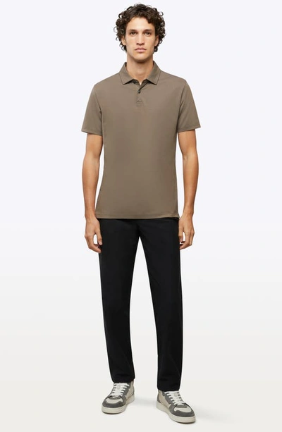 Cuts Coz Split Hem Polo In Shadow Green