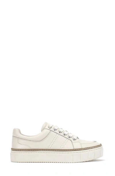 Shop Vince Camuto Randay Leather Platform Sneaker In Bright White