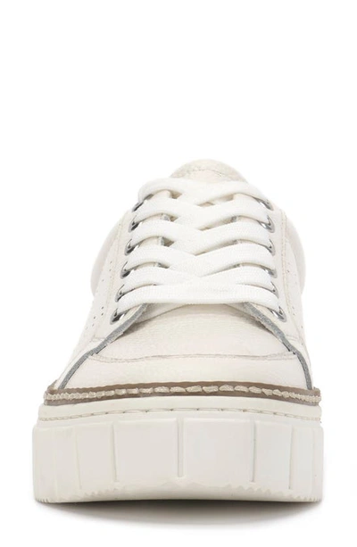 Shop Vince Camuto Randay Leather Platform Sneaker In Bright White