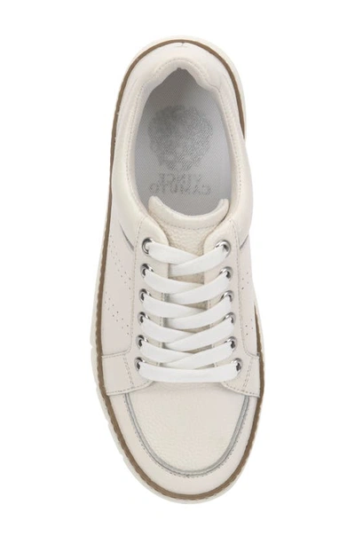 Shop Vince Camuto Randay Leather Platform Sneaker In Bright White