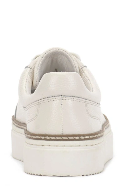 Shop Vince Camuto Randay Leather Platform Sneaker In Bright White