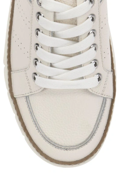 Shop Vince Camuto Randay Leather Platform Sneaker In Bright White