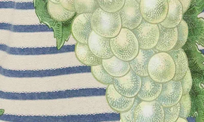 Shop Jw Anderson Grape Stripe Cotton Henley In Natural/ Blue
