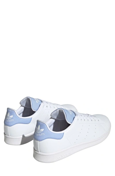 Shop Adidas Originals Stan Smith Sneaker In White/ White/ Blue Dawn