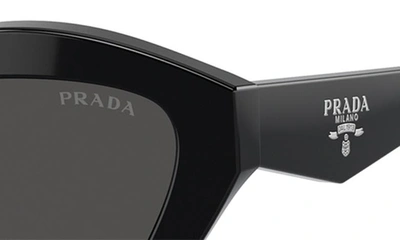Shop Prada 52mm Butterfly Sunglasses In Black