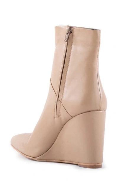 Shop Seychelles Only Girl Pointed Toe Wedge Bootie In Vacchetta