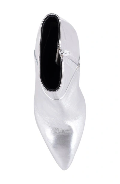 Shop Seychelles Only Girl Pointed Toe Wedge Bootie In Silver