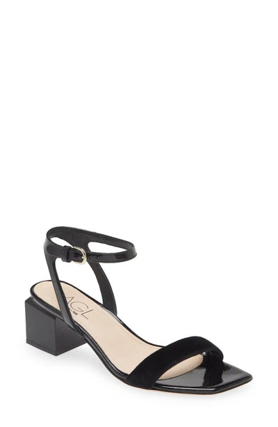 Shop Agl Attilio Giusti Leombruni Angie Ankle Strap Sandal In Nero-nero