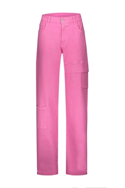 Alyx Pink Oversized Jeans In Pink & Purple