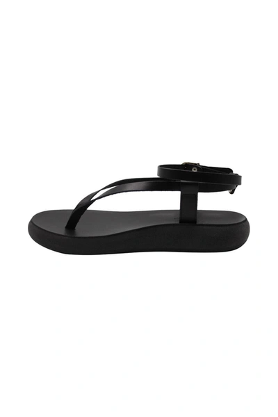 Ancient Greek Sandals Strap Flat Sandals In Black