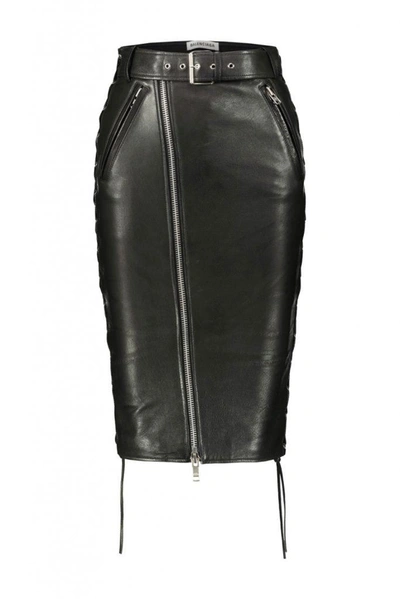 Shop Balenciaga Byker Skirt Clothing In Black
