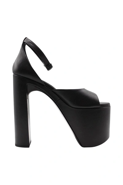 Shop Balenciaga Camden 160mm Sandal Shoes In Black