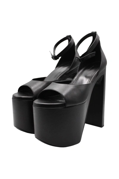Shop Balenciaga Camden 160mm Sandal Shoes In Black