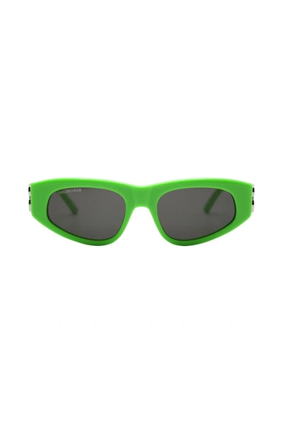 Shop Balenciaga Dynasty D-frame Sunglasses Accessories In Green