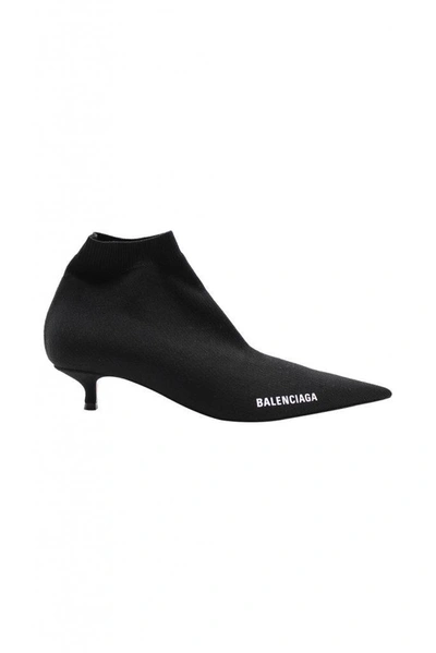 Shop Balenciaga Knife Boots Shoes In Black