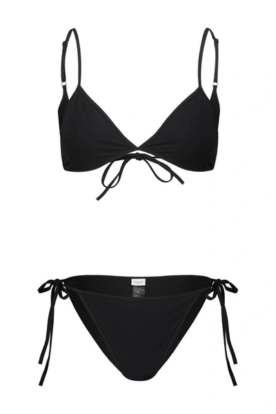 Shop Balenciaga Minimal Bikini Set Clothing In Black