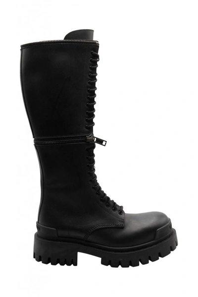 Shop Balenciaga Master 20mm Boot Shoes In Black