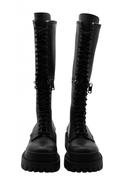 Shop Balenciaga Master 20mm Boot Shoes In Black