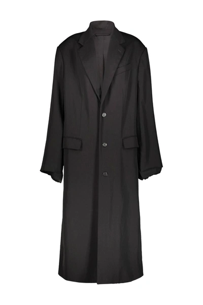 Shop Balenciaga Skater Tailored Coat Clothing In Black