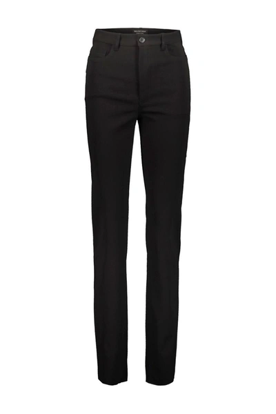 Shop Balenciaga Stretch Viscose Leggings Clothing In Black