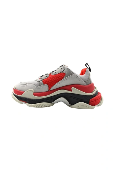 Shop Balenciaga Triple S Sneaker Shoes In Red