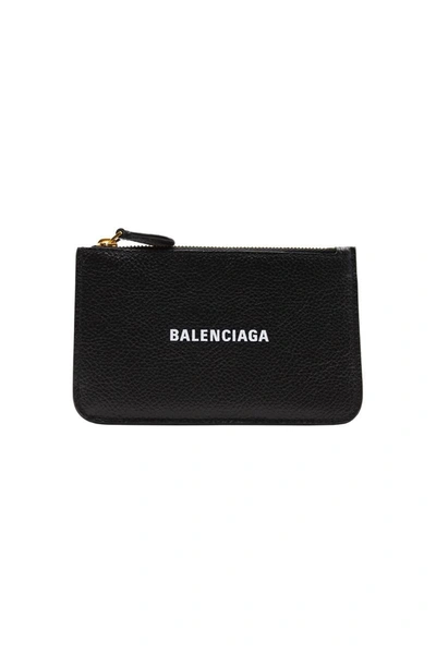 Shop Balenciaga Walletcash Large Long Coin Accessories In Black