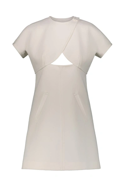 Shop Courrèges Heritage Cut-out Mini Dress Clothing In White
