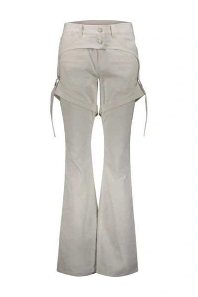 Shop Courrèges Racer Cotton Pants Clothing In White