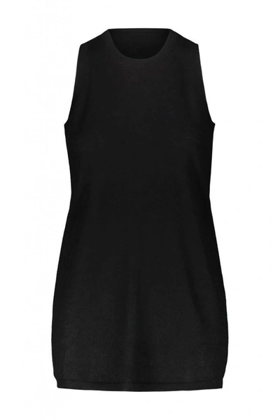 Frenckenberger Rib-knit Cashmere Tank Top In Black
