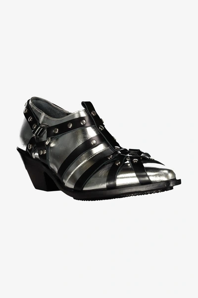 Junya Watanabe Ankle Boots With Stud Shoes In Grey