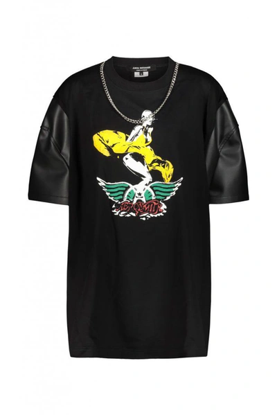 Shop Junya Watanabe Aerosmith Band T-shirt Clothing In Black