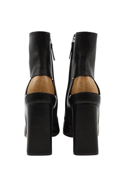 Shop Maison Margiela Ankle Boots With Decortique Detail Shoes In Black